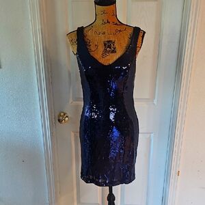 Twenty Blue Sequin Dress